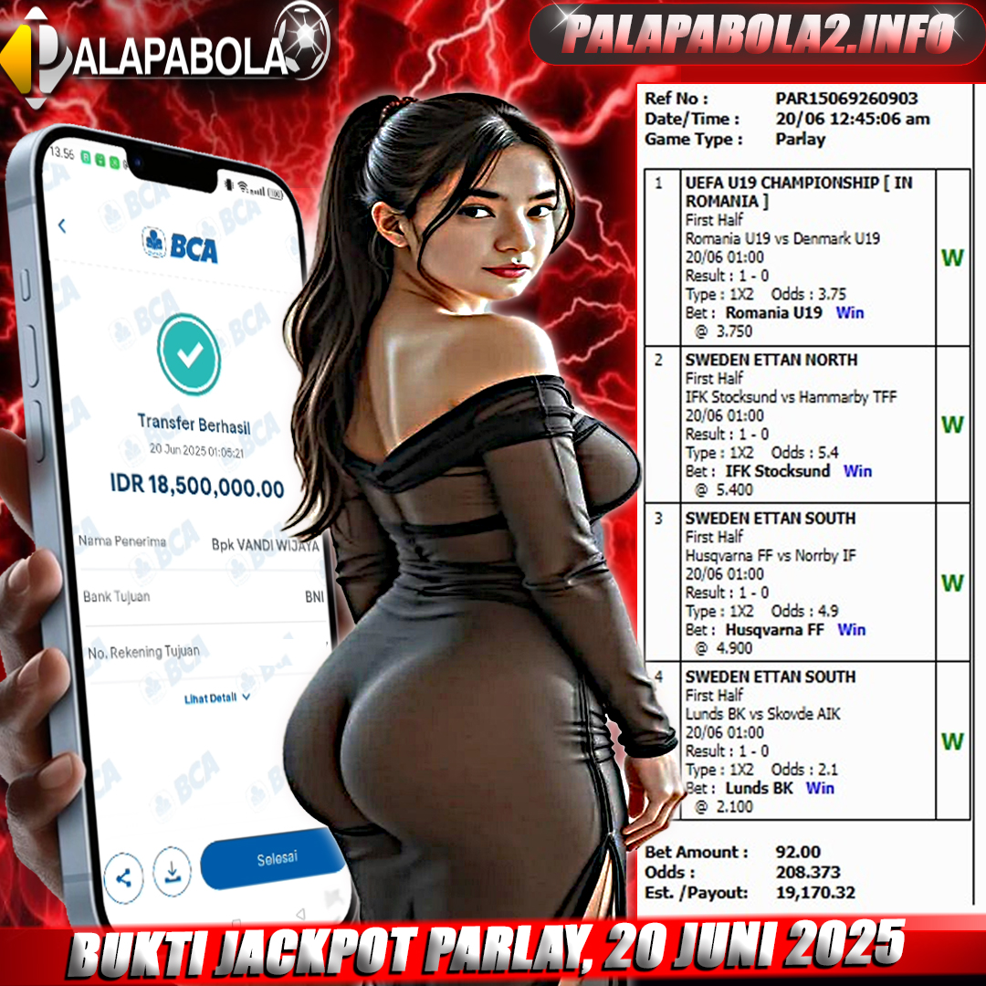 INFO KEMENANGAN PALAPA BOLA TANGGAL 20 JUNI 2025