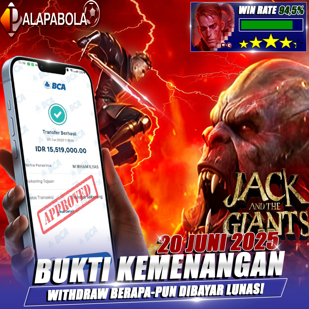 INFO KEMENANGAN PALAPA BOLA TANGGAL 20 JUNI 2025