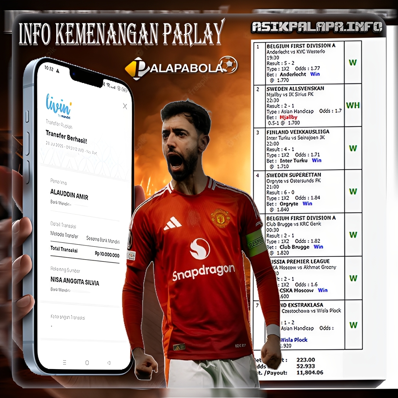 INFO KEMENANGAN PALAPA BOLA TANGGAL 28 JULI 2025