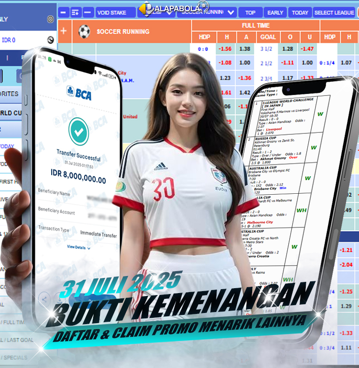 INFO KEMENANGAN PALAPA BOLA TANGGAL 31 JULI 2025