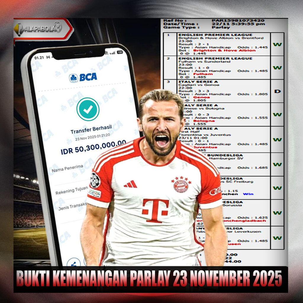 INFO KEMENANGAN TANGGAL 23 NOVEMBER 2025