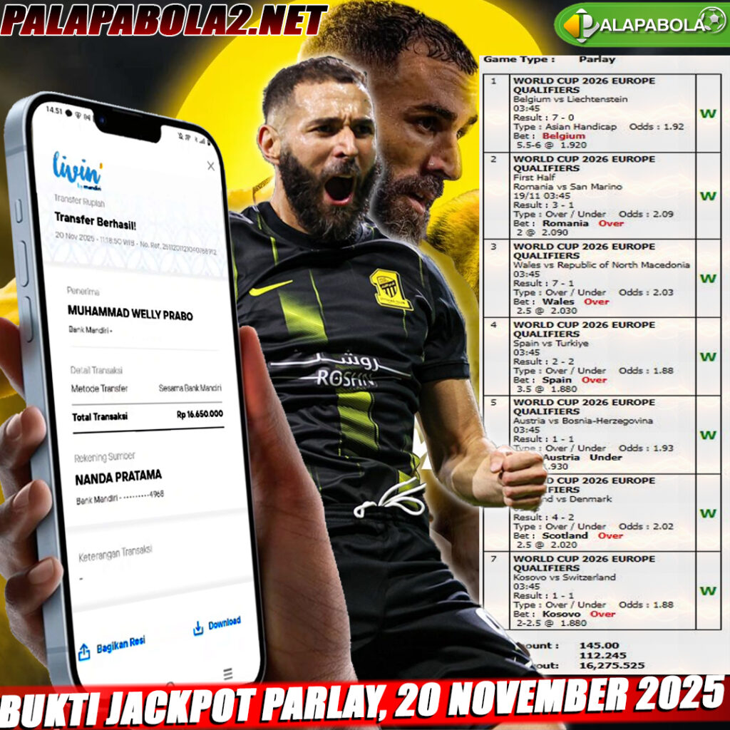 INFO KEMENANGAN TANGGAL 20 NOVEMBER 2025