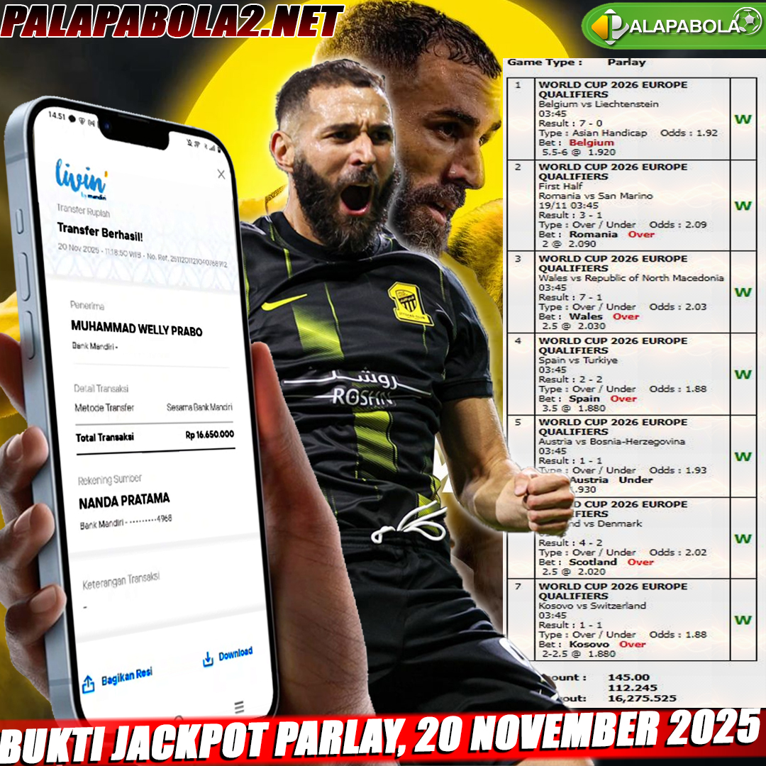 INFO KEMENANGAN TANGGAL 20 NOVEMBER 2025