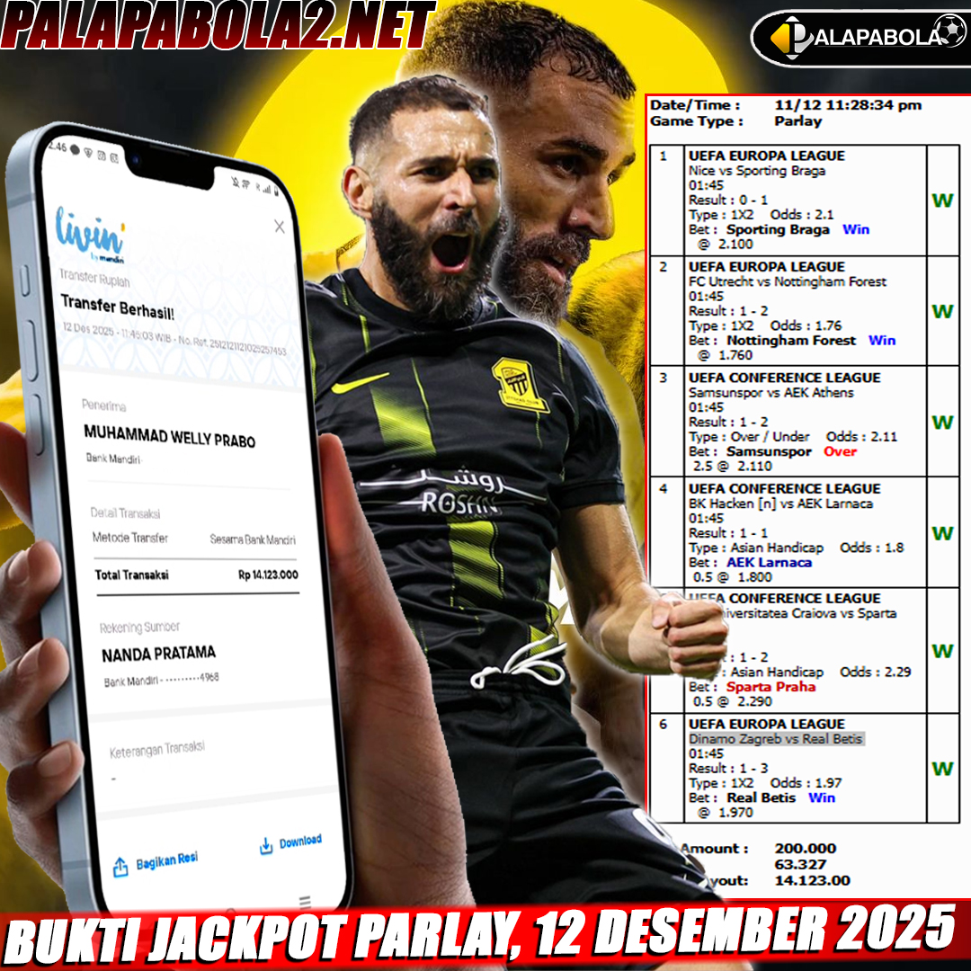 INFO KEMENANGAN TANGGAL 12 DESEMBER 2025