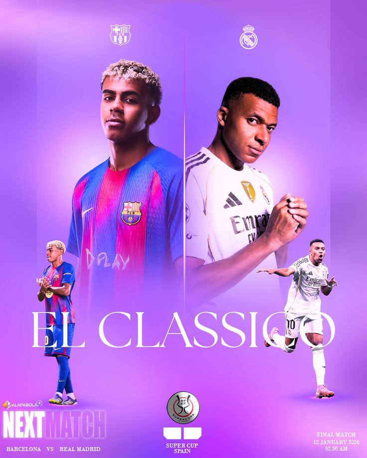 Prediksi Barcelona vs Real Madrid 12 Januari 2026